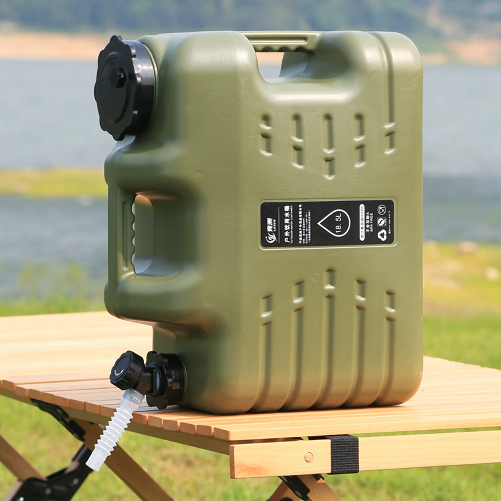 11L/12L/18L/25L Camping Water Container with Faucet Water Bottle Storage Faucet Outdoor Water Bag PE Bucket Drinking 대형물통 4