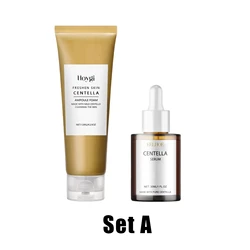 Centella Soothing & Hydrating Facial Care Kit - Skincare Set with Cleansing Oil, Face Wash, Serum, and Barrier Repair (Facial Cleanser Set)