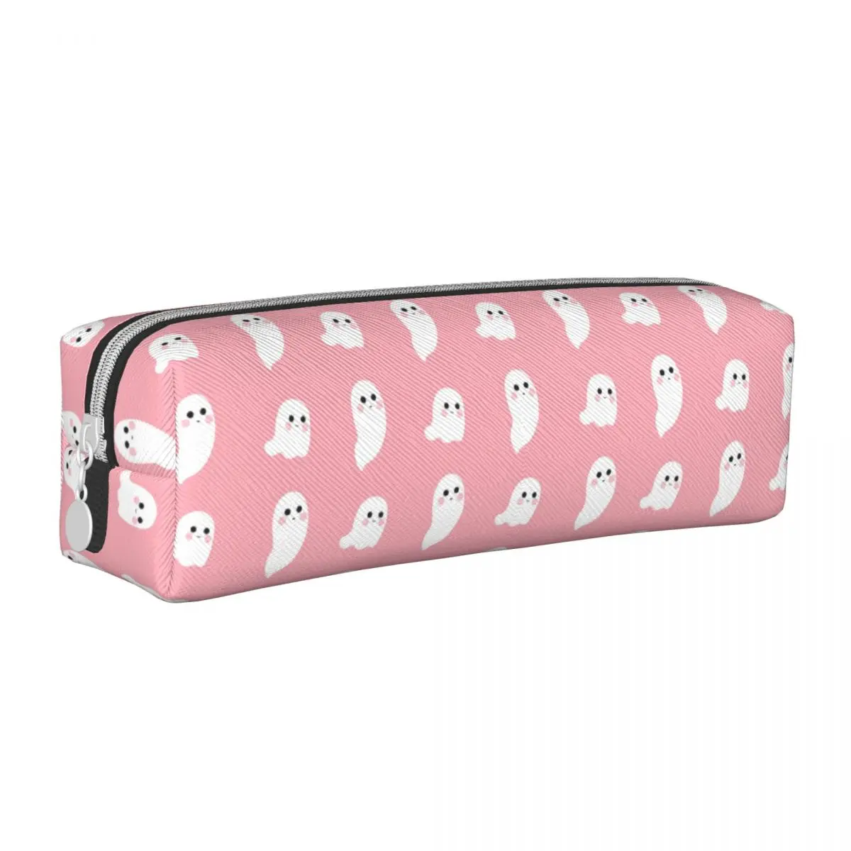 

Halloween Flying Ghost Faces Pencil Cases Pink Spooky Pencilcases Pen Box Big Capacity Bag Students School Gifts Stationery
