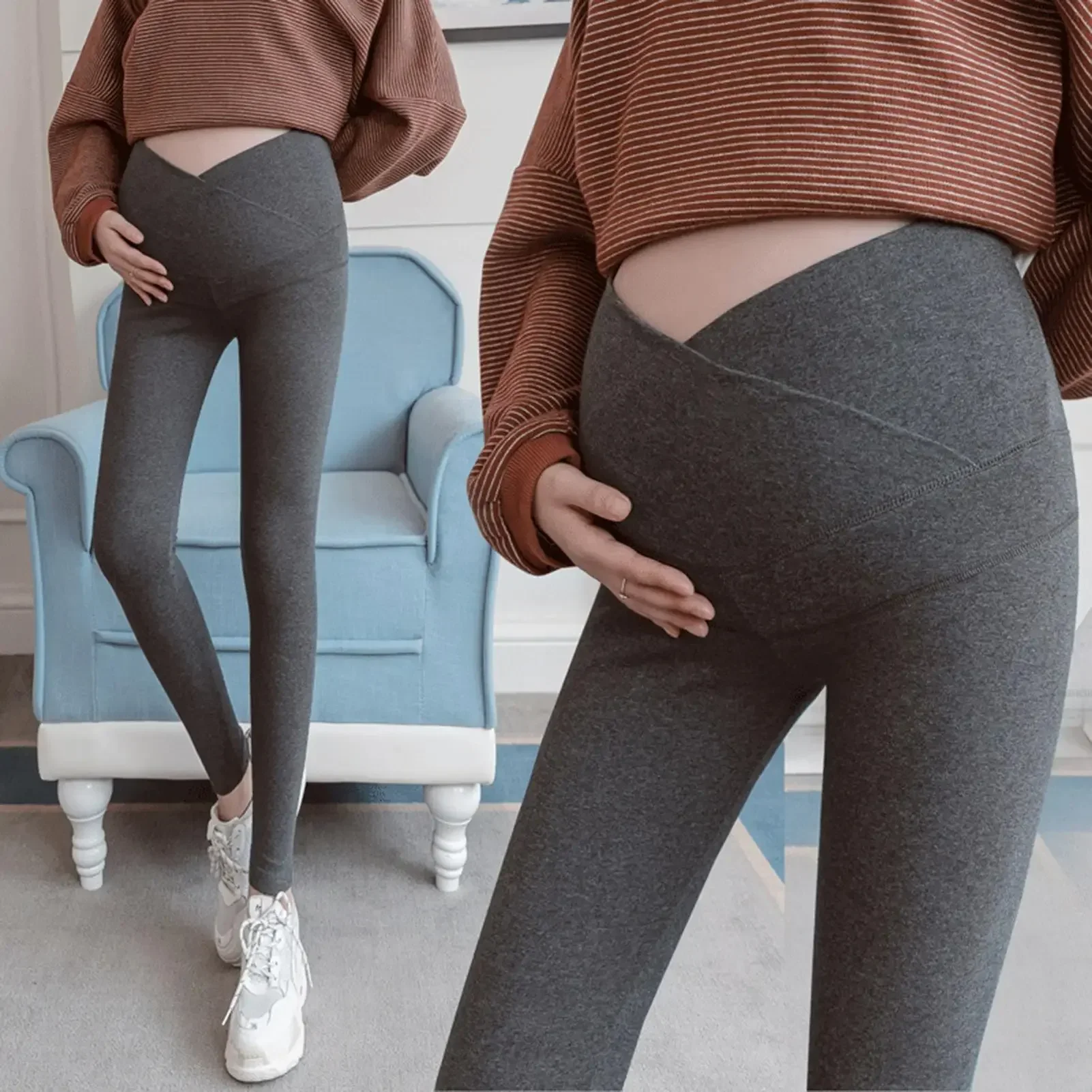 Pregnant Women Low Waist Belly Maternity Leggings maternity leggings