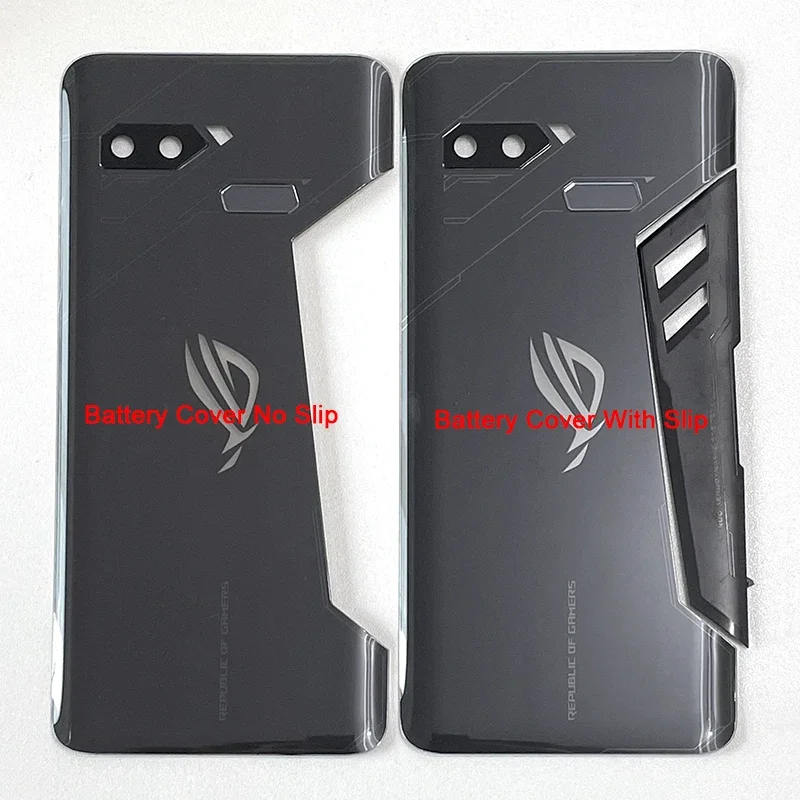 6.0 "Originale Per Asus Rog Phone Zs600Kl Glass Back Battery Cover Case Obiettivo Del Telaio Della Fotocamera Cavo Flessibile Per Impronte Digitali Pe