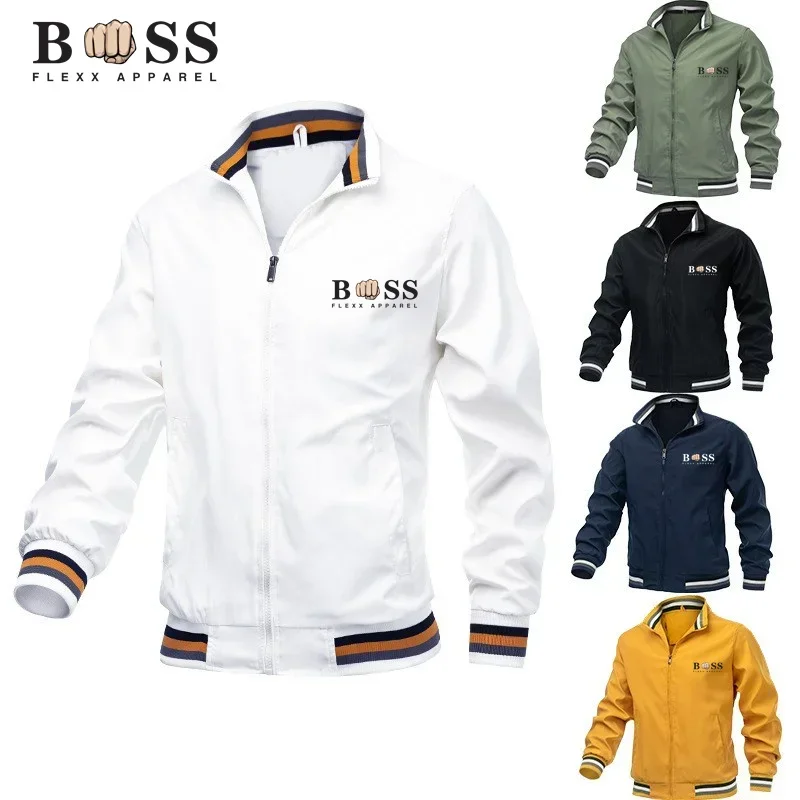 Men's Jacket High quality Printed Outdoor Sports Jacket Hooded Windproof fashion leisure brand Sports mountaineering cycling ja