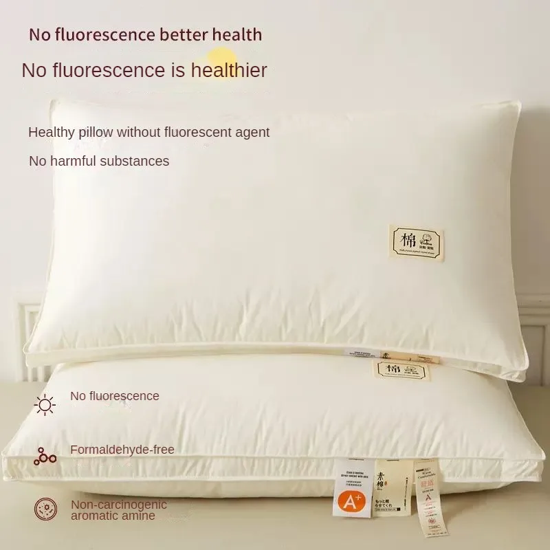 Long Sleeping Pillow for Students, Household Body Pillow, Soybean White Pillow, Sleep Aid, Bedroom 3