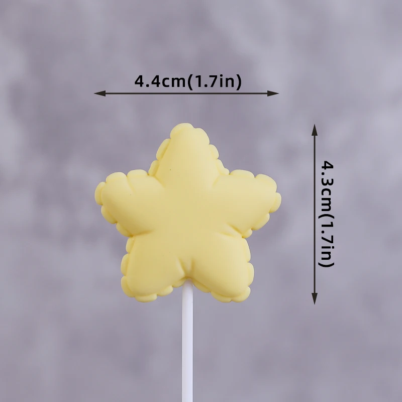 Baby Taarttopper Set - Beer, Regenboog, Wolk & Ster Decoraties