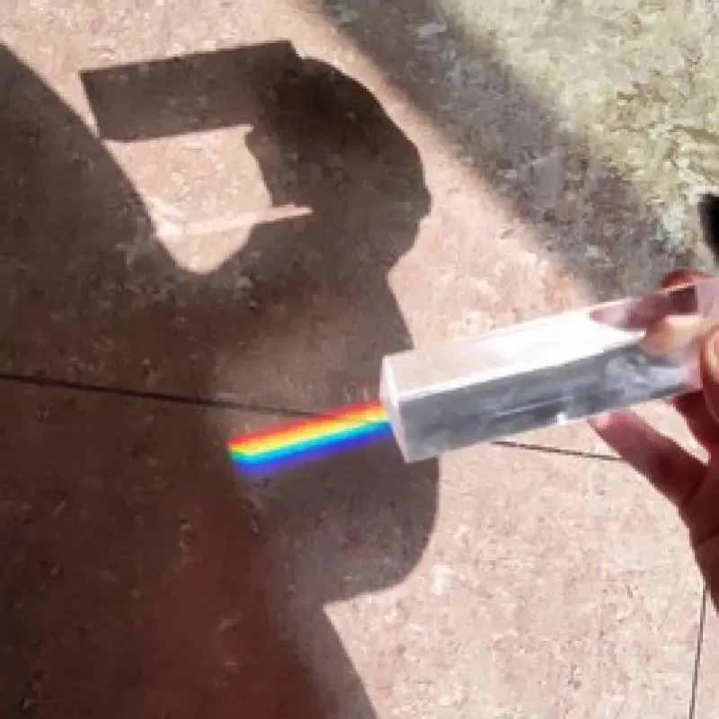 photography prism 25x25x80mm Triangular Prism Rainbow Crystal Glass Effects Filter for Studio Shooting Dispersion
