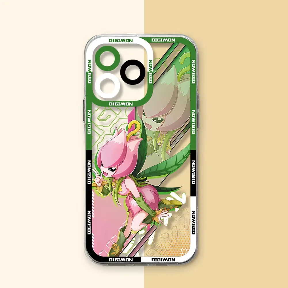 Transparent Anime Digimon Phone Case