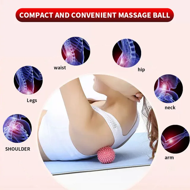 1PC durable PVC prick massage ball trigger point exercise fitness hand and foot pain relief plantar fasciitis relief hedgehog ba 5