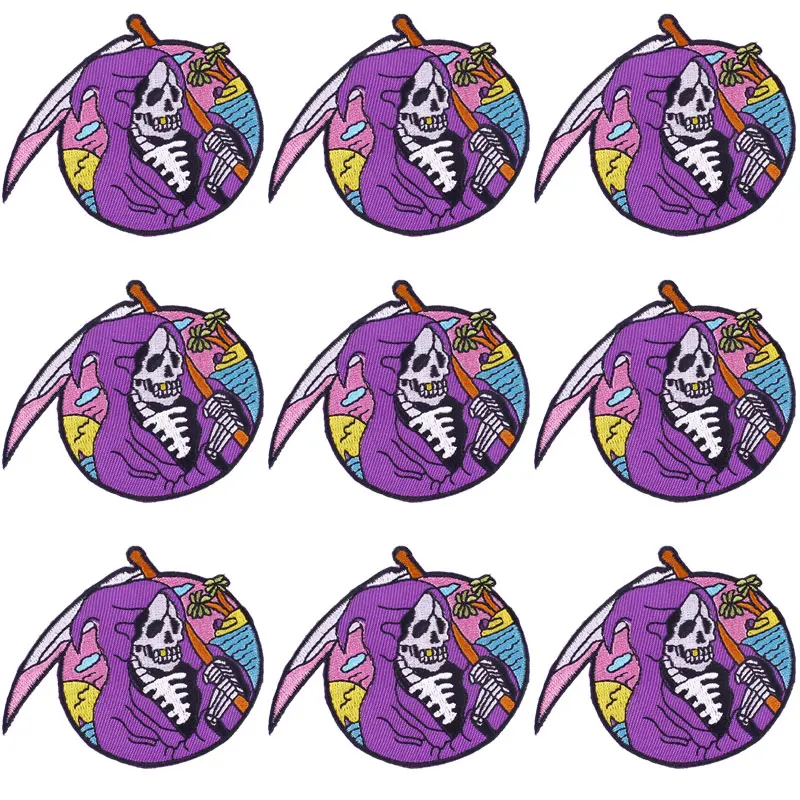 

10 pcs/lot Wholesale Embroidery Patch Iron On Patches For Clothing Thermoadhesive Patches On Clothes Decor Applique Sew Supplies
