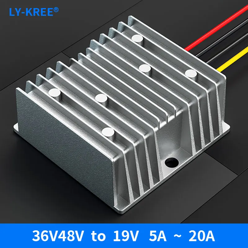 Regolatore Convertitore Dc Dc30-60V 36V 48V Step Down A 19V 10A 190W Modulo Alimentatore Per Auto Inverter Di Tensione Impermeabile Ip67