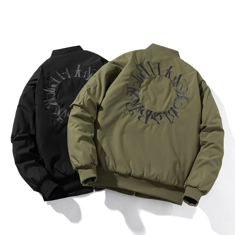 THE BONEZ MA-1 ARMY GREEN Autumn Winter Men Women Bomber Jacket