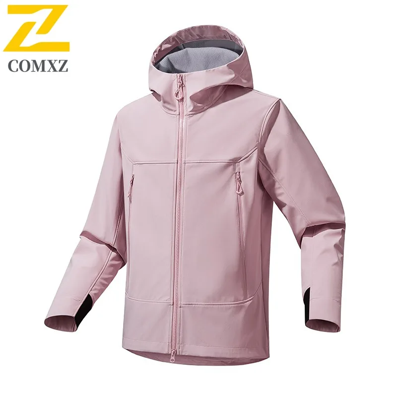 COMXZ Luxury Men Jacket Lightweight Outdoor Travel Wind Resistant Motorcycle Coat Hooded Cozy Wear Resistant Autumn Jackets