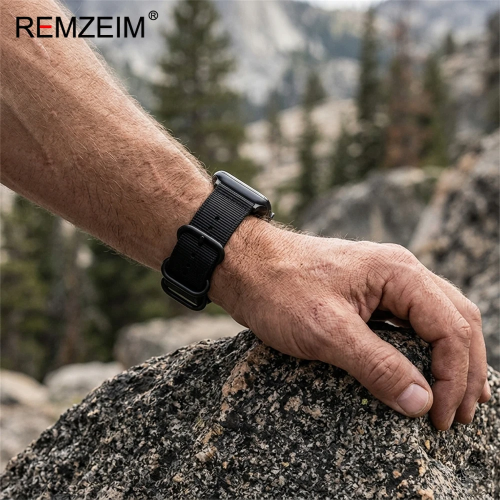 Men's Nylon Sport Watch Band - Durable Replacement Strap in Versatile Sizes