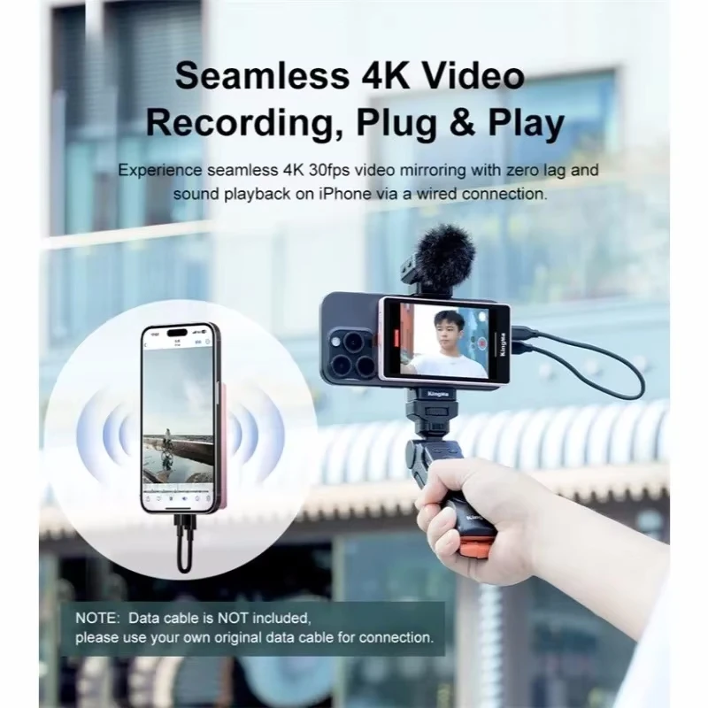 Kingma VL-PH02 Max Magnetic Phone Selfie Monitor Screen for Smartphone Rear Camera Selfie Vlog Live Stream portable monitor