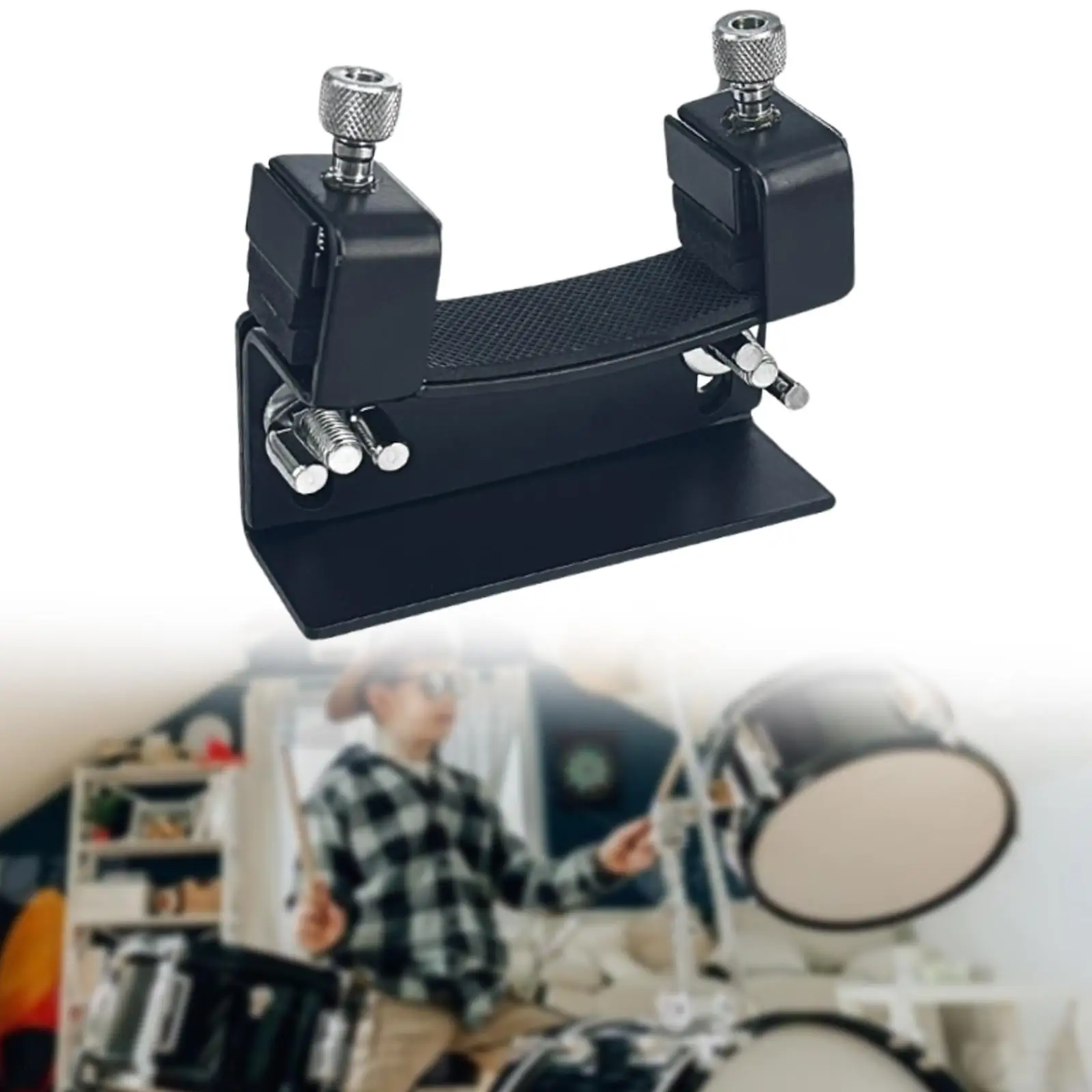 Bass Drum Platform Lifter Drum Holder Portable Professional Universal Protector Adjustable Elevation Tool Improves Sound