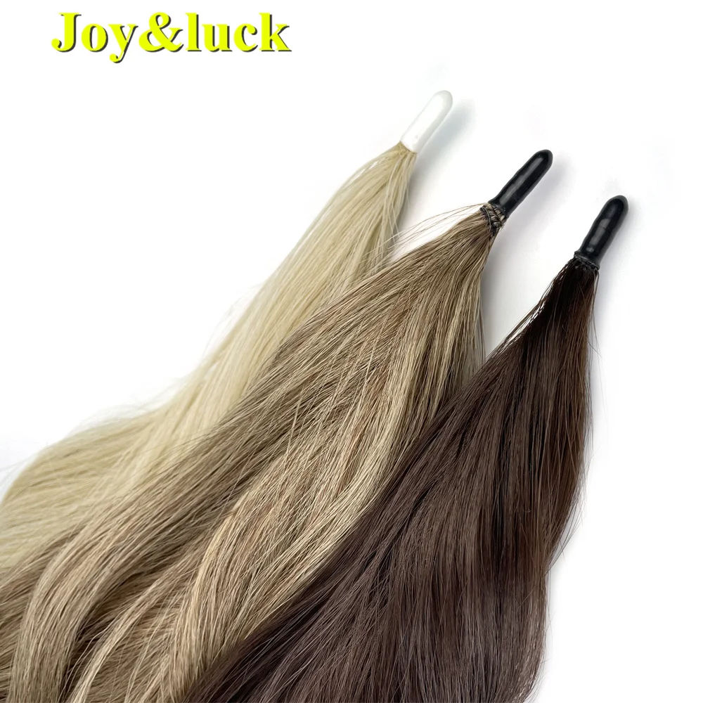 Synthetic Ponytail Hair Extensions Long 613 Blonde Natural Wave Flexible Wrap Around Women Daily Use Fake Horsetail Hairpieces