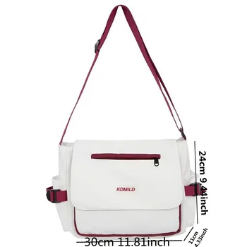 2023 حقيبة نسائية الكورية نمط أنثى حقيبة ساع كلية سعة كبيرة تنوعا حقيبة كتف الطالب الحقائب المدرسية Bolsos Sac 5