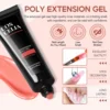 COSCELIA 20 pcs Extension Gel Nail Polish Set Poly Nail Gel Extending Soaking Gel Kit Nail Art Acrylic Gel Manicure Tools Kit 2