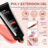 COSCELIA 20 pcs Extension Gel Nail Polish Set Poly Nail Gel Extending Soaking Gel Kit Nail Art Acrylic Gel Manicure Tools Kit 2