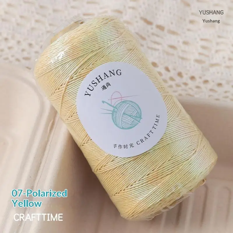 Silver Metallic Core Yarn for DIY Knitting and Crochet Projects, 100g