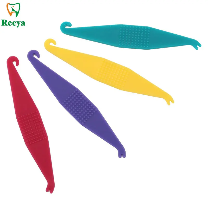 

100 PCS Colorful Dental Orthodontic Correction Elastic Plastic Traction Rubber Band Drag Hook Placement Just For Dentistry