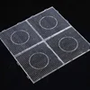 4PCS 2.6mm/5mm Fuse Beads Transparent Big Square Pegboards Ironing Beads Boards DIY Material Template Melting Beads Pegboard 1