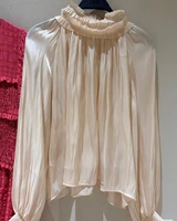 Women's Shirt 2026 New Fashion Spring Summer Shiny Satin Texture Shirt for Women Loose Chic Personality Female Top - Image 3