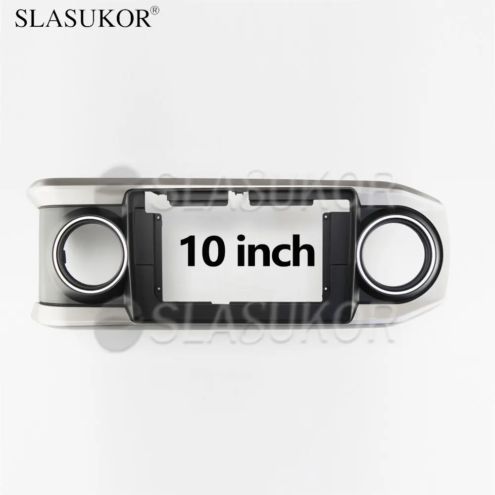 

10-дюймовая Автомобильная рамка, адаптер для Toyota TACOMA 2017, рамка без кабеля, без Android, стандартная панель, комплект