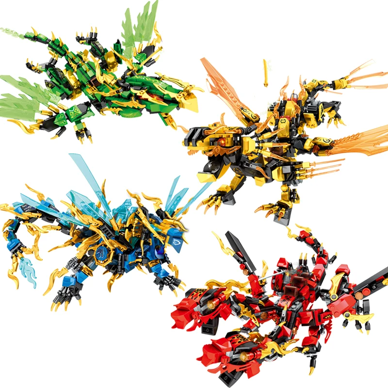 

Ninja Kai Jay Cole Zane Golden Ancestral Dragon Sets Building Blocks Kits Bricks Classic Movie Model Toys Boy For Children Gifts