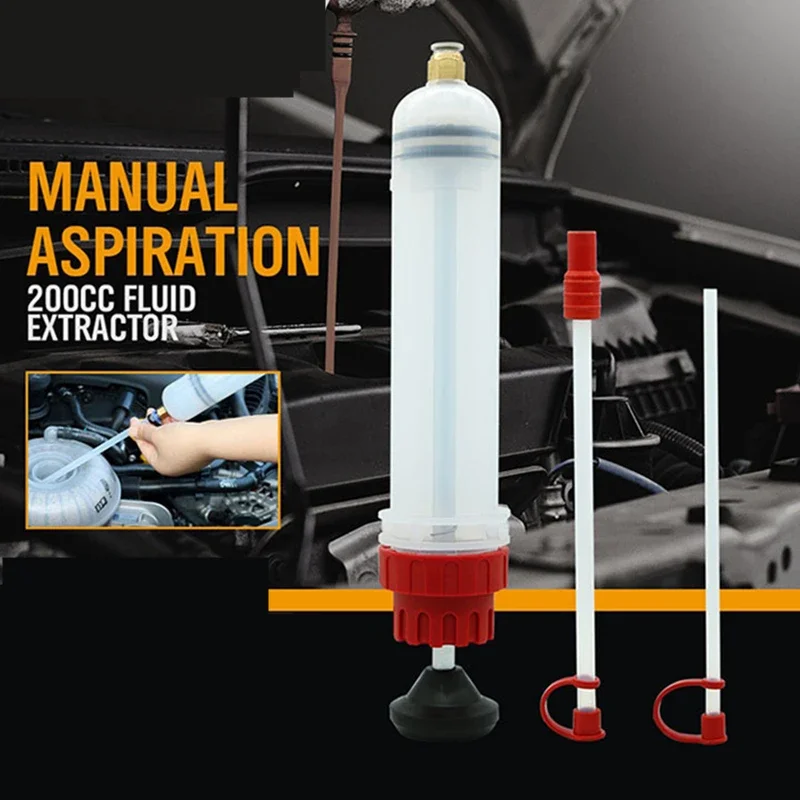 200cc Oil Extractor Filling Syringe Manual Pump Fuel Pump Auto Accessories Oil filling Equipment herramientas Car Repair Tool