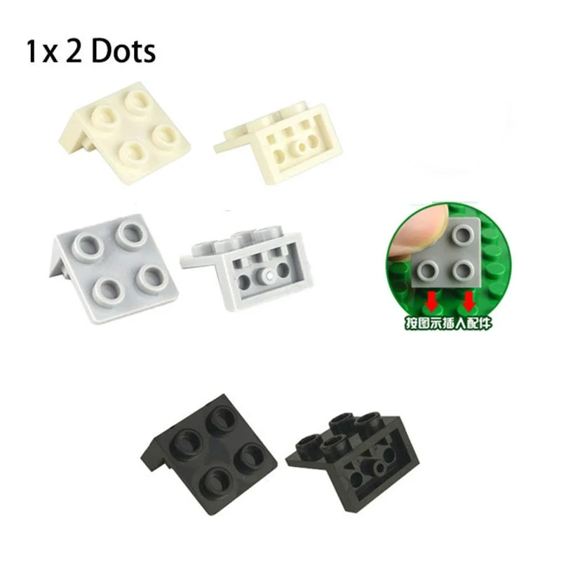 피규어 스탠드 기본 플레이트 빌딩 블록 브래킷 1*2 2*2 도트 디스플레이 홀더 Minifig 벽 크리 에이 티브 조립 99207 벽돌 아이 장난감