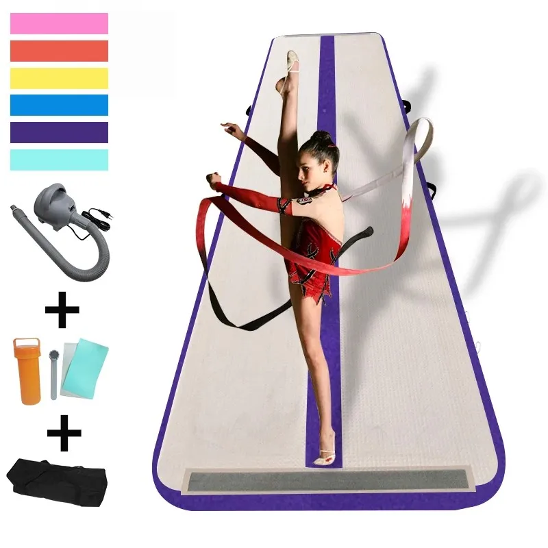 GOGLAM 3m Air Track Inflatable Gym Mat Fitness Yoga Air Tumble Mat Gymnastics Floor for Kids Adults