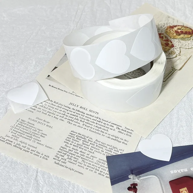 Adesivi A Cuore Rossi - Rotolo Autoadesivo 25mm Per Decorazioni Creative - Foto 2