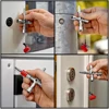 4in1 Silver Key Wrench Electrical Elevator Control Cabinet Valve Inner Triangle Quadrangle Screwdriver Tool Set 6