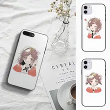

Sweet Girl Hand Drawn Illustration Phone Case Fundas Shell Cover For Iphone 6 6s 7 8 Plus Xr X Xs 11 12 13 Mini Pro Max