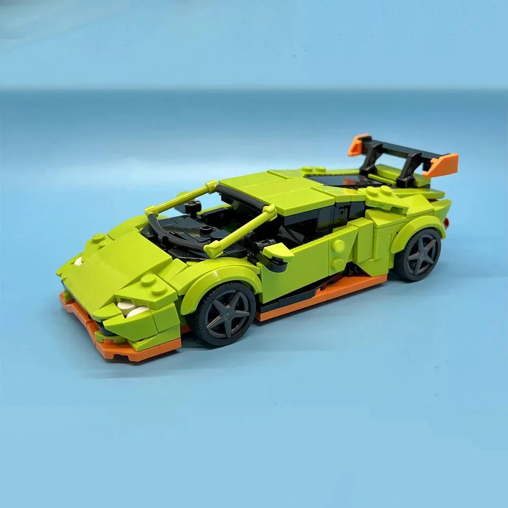 Poladeer 381 Stück DIY Huracan Twin Turbo ​ Champion-Serie, individueller Baustein, zusammengebautes Lernspielzeug, Ornamente, Weihnachtsgeschenk – Detail 10