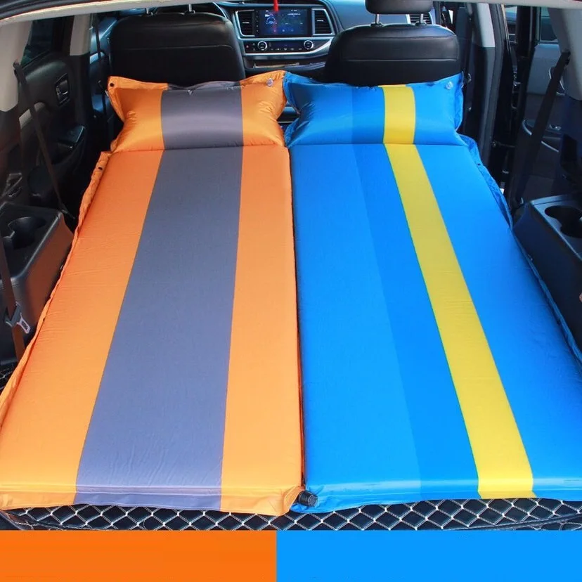 Outdoor colchão de ar automático, almofada inflável, carro cama do curso, Single Color-Block Camping Pad, Universal para Volkswagen e Toyota