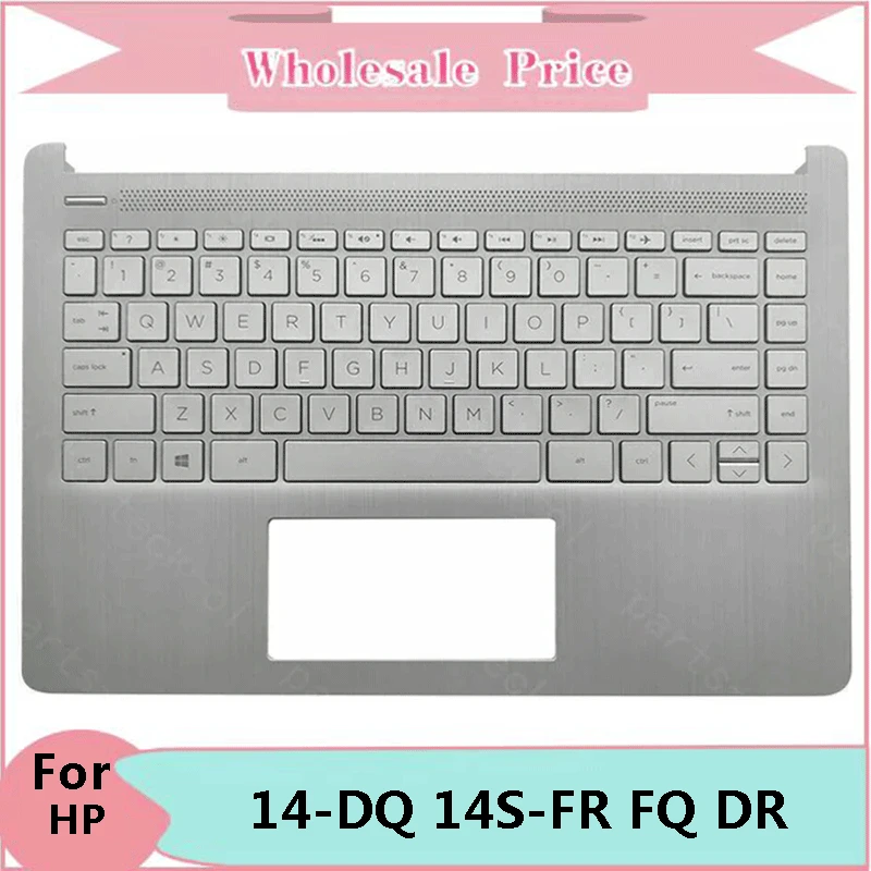 

New Original For HP 14-DQ 14S-FR 14S-FQ 14S-DR TPN-Q221 TPN-Q242 Laptop Palmrest Case Keyboard US English Version Upper Cover