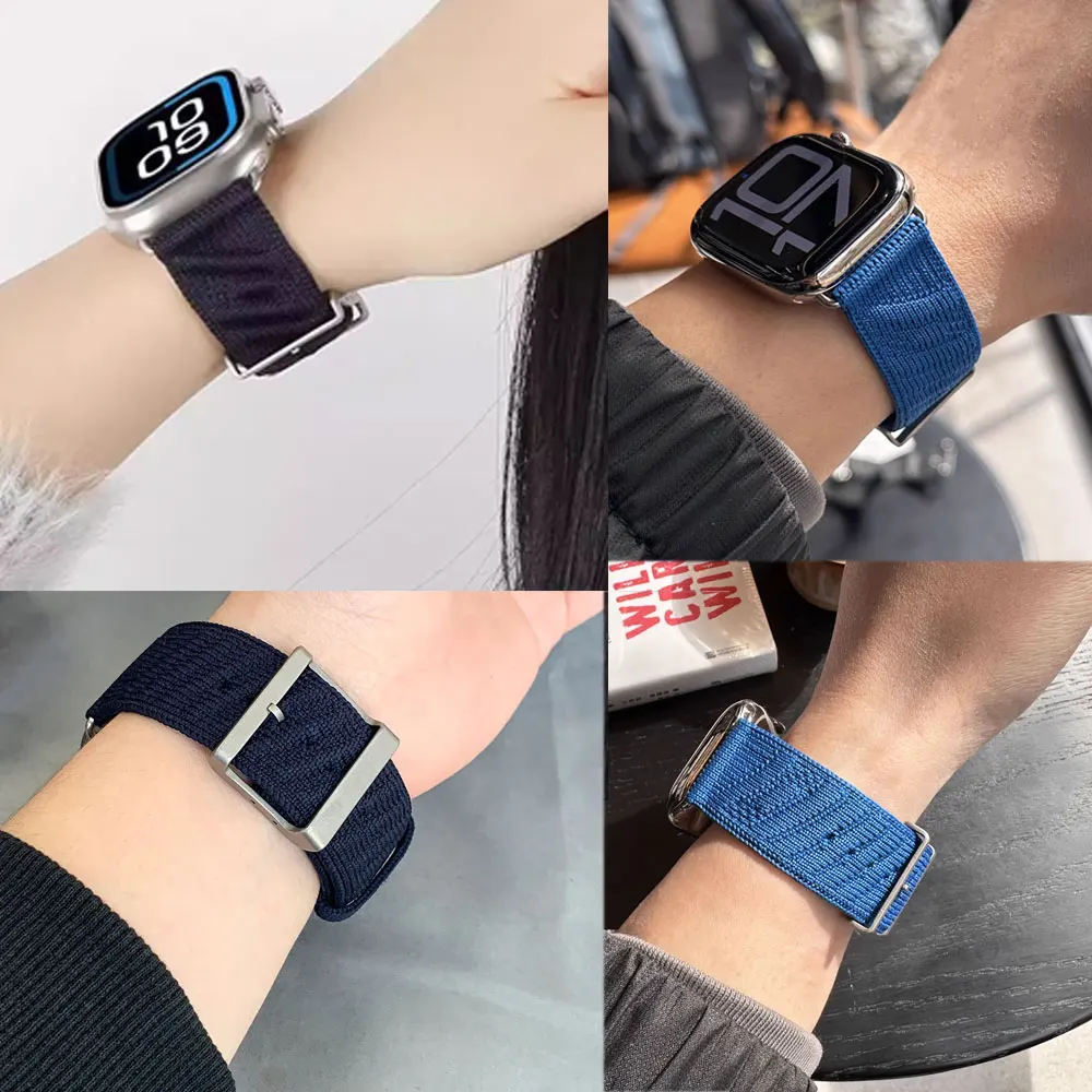 Elegant Bleu Nuit Single Tour Watch Band - Premium Design