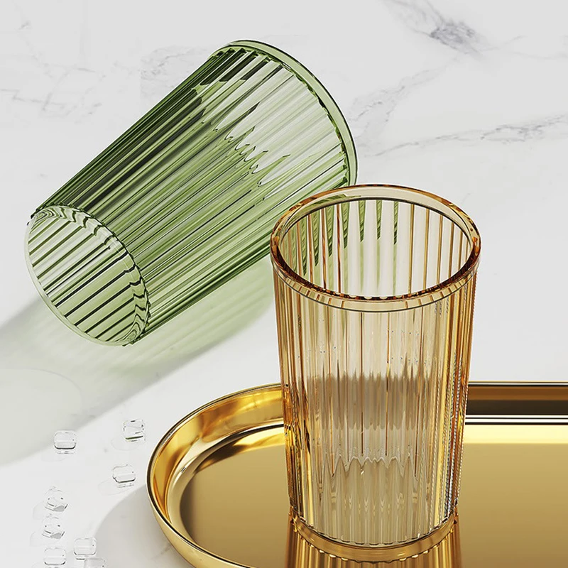 Acrylic Mouthwash Cup Toothbrush Bathroom Cup Light Luxury Style Bathroom Storage Accessories Toothbrush Holder 1PC