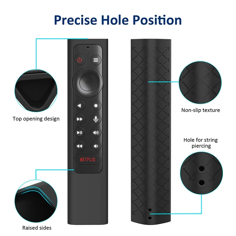 Protective Case For Nvidia Shield TV pro 4K HDR Remote Control Covers Silicone Waterproof Dust-proof with lanyard Household