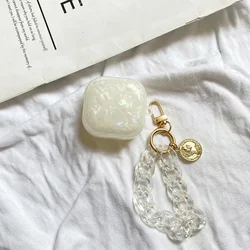 luxury Earphone Wrist chain case For Samsung Galaxy buds live / buds 2 Pro/ buds PRO case silicon with Pendant hearphone cover