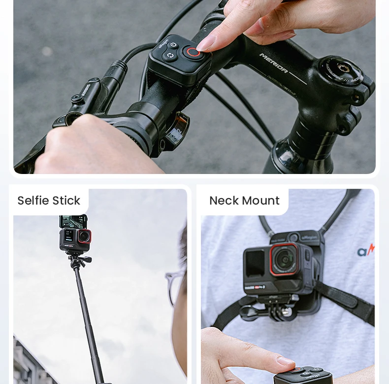 Fernbedienung für GoPro Hero 13 12 11 10 9 8 Max Insta 360 X5 X3 X4 GO 3S ACE Pro 2 Handgelenk Bluetooth Smart Fernbedienung Zubehör – Detail 11