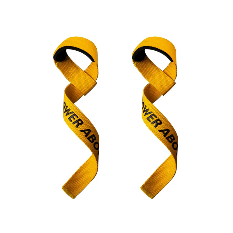 1Pair Gym Lifting Straps Deadlift Fitness Gloves Weight Lifting Anti-slip Hand Grips Wrist Straps Support Powerlifting Training 6