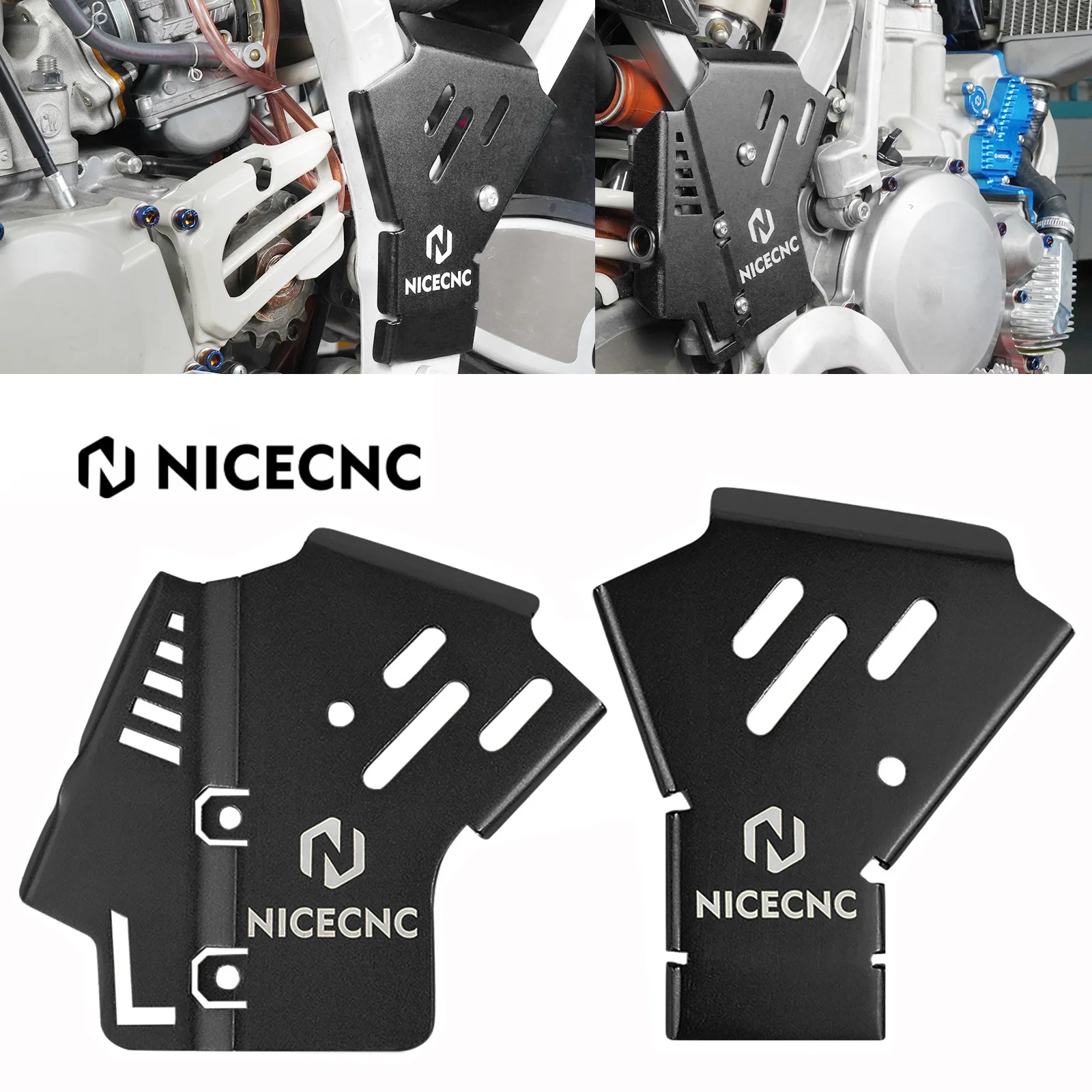 

NICECNC Motorcycle Aluminum Frame Guards Set Protector Cover Protection For Yamaha YZ 250 YZ250 2005- 2024 2023 2022 2021 2020