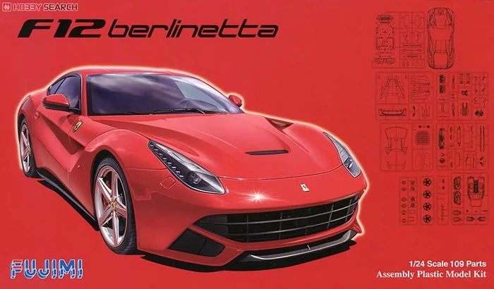 

Fujimi1:24 F12 Berlinetta 12562 Assembled Vehicle Model Limited Edition Static Assembly Model Kit Toys Gift