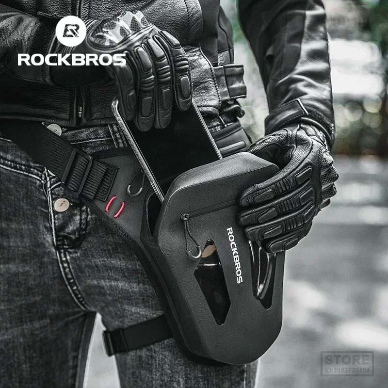 

Велосипедная поясная сумка ROCKBROS, светоотражающая уличная сумка через плечо, водонепроницаемое регулируемое оборудование для езды на мотоцикле