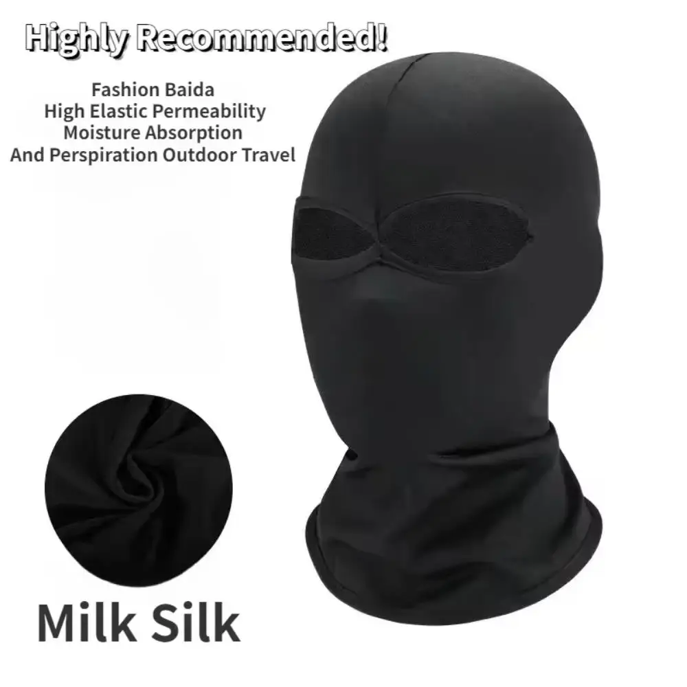 Frauen Männer Simulieren CS Sturmhaube Kappe Sonne Uv-schutz Fahrrad Motorrad Ski Maske Cosplay Schwarz Kein Loch Spandex Kopf Abdeckung Hut – Detail 6