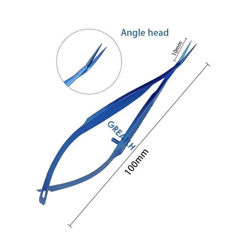 Vannas Capsulotomy Schaar Titanium Legering Vannas Schaar Oogheelkundige Oog Instrument