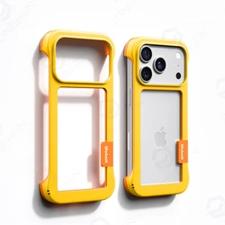 Vibrant Frameless Soft TPU Bumper Case with Shockproof Protection for iPhone 12 Mini (Yellow BK GJ)
