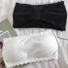 Lace Strapless Bra Women Sexy Tube Top Invisible Push Up Bralette Lady Seamless Underwea Lingerie Summer Chest Wraps Crop Tops 1